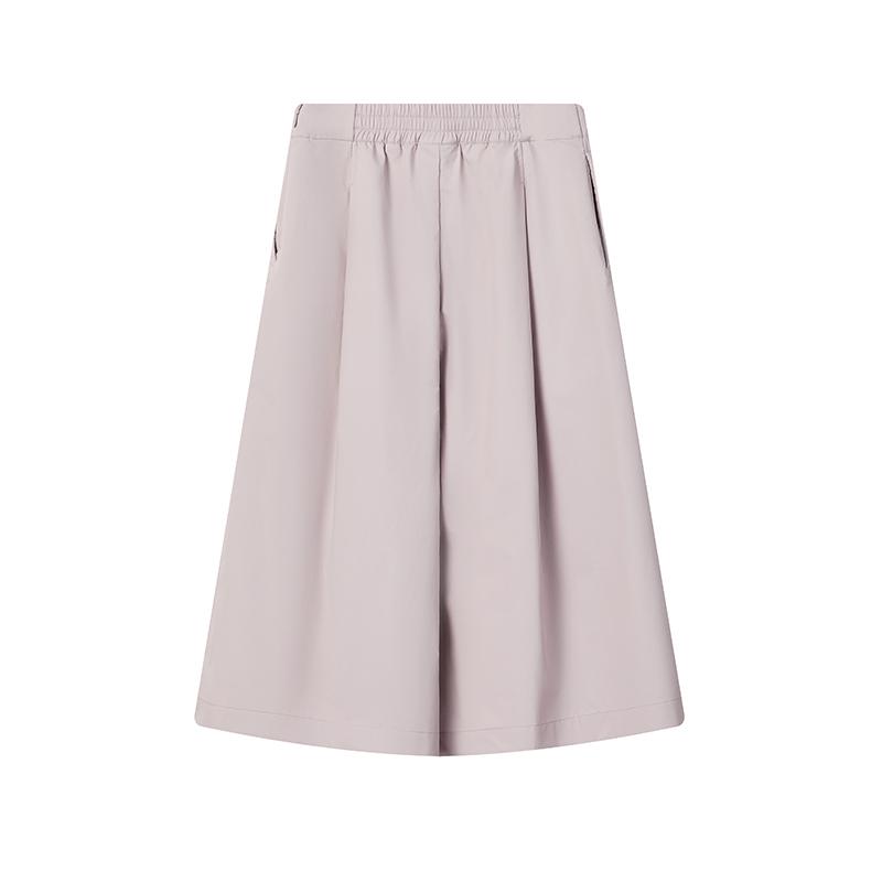 FILA White Fashion Simple Elegant Versatile Loose Comfortable Skirt Pants Casual Long Skirt Women skirts Lotus-Gray-Pink F11W623301FPK