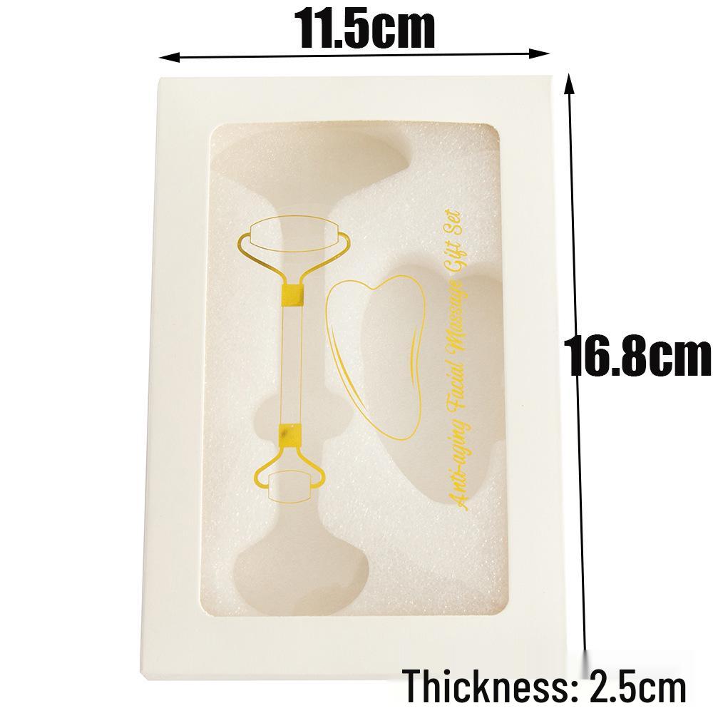 Jade Roller & Gua Sha Facial Massage Three-Piece Set