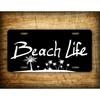 Personalized Beach Life License Plate UV Resistant Palm Trees Sand Sun Car Tag Custom