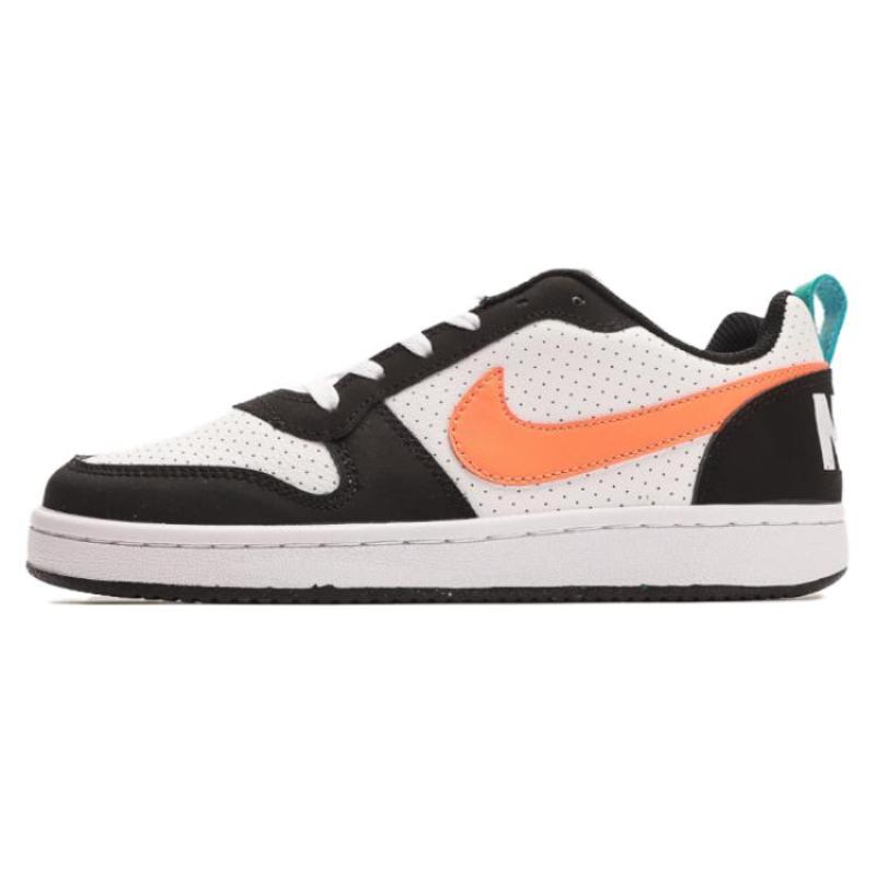 Nike Court Borough Low 'Black White Orange Women's Sneakers FD9918-181