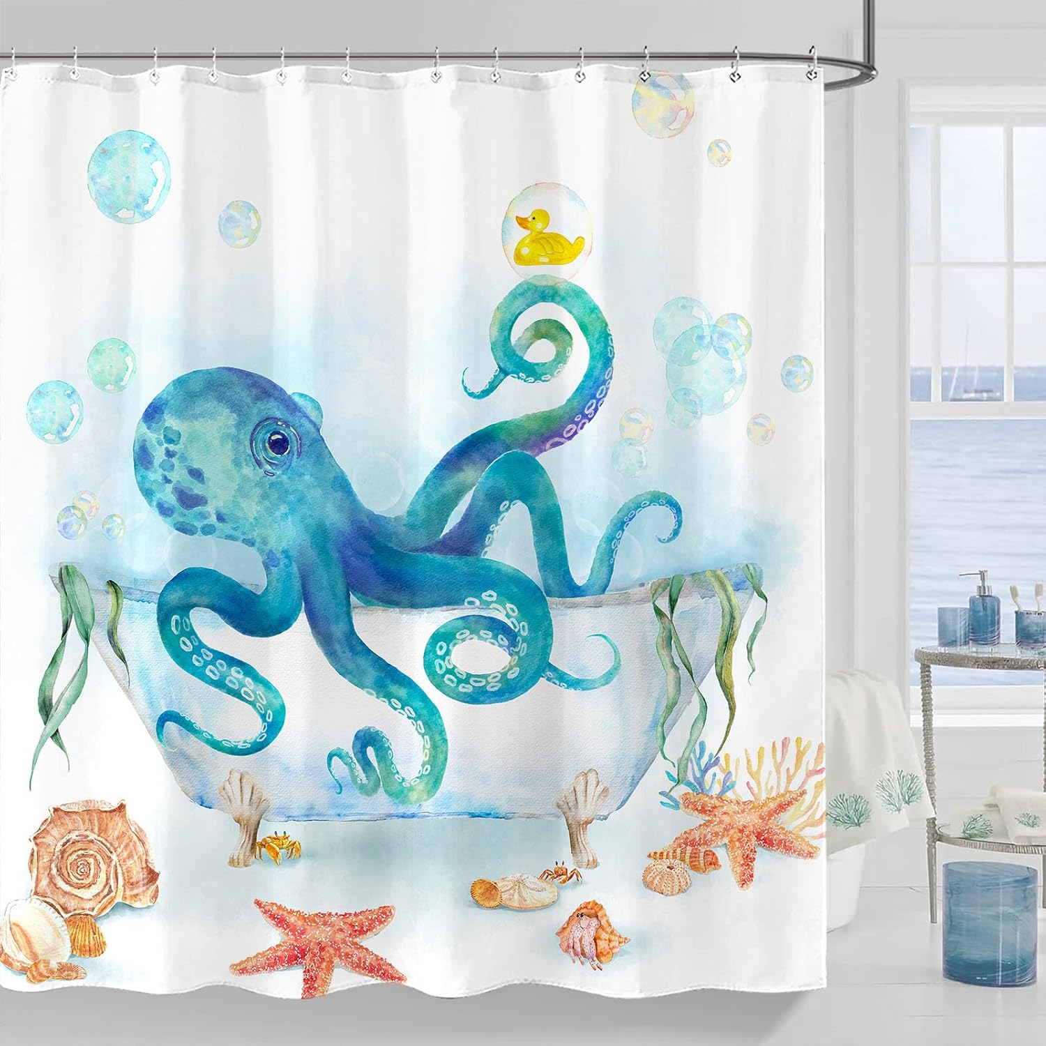 

Funny Shower Curtain Octopus Shower Curtain Funny Decorative Shower Curtains For Bathroom Fun Set With 90x180cm