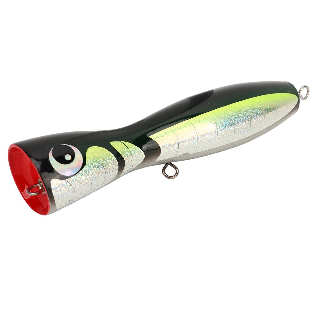 Fishing Lure Top Water Hard Bait Linden Reflective Sea Fishing Artificial Bait for Perch Tuna Giant Trevally Trout Green