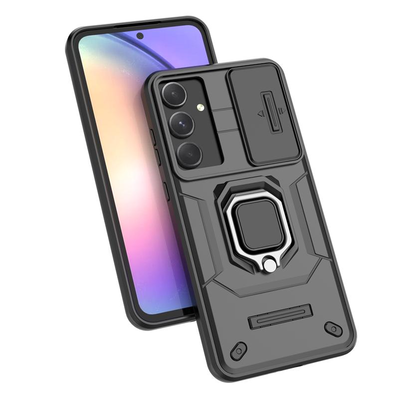 For Samsung Galaxy A36 5G Case Shockproof Armor Magnetic Car Holder Ring Case For Galaxy A36 A 36 Slide Lens Protect Cover