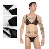 Spitzen-Bikini Sexy Extrem Plus Geschenk [IPENNYE] Herren T-Back BH, BH, Durchsichtige Unterwäsche, Nachtwäsche, Crossdressing, Kostüm, Erotisch, G-Strings,