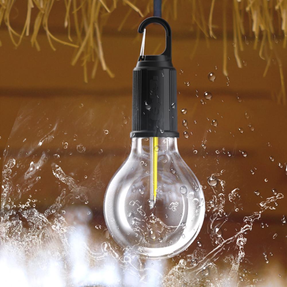 LED Camping Light 400mAh 100LM Atmosphere Light Type-C USB Rechargeable Waterproof with Hook 3 Modes Outdoor Lighting