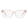Prada Temple logo acetate square optical frame women's pink pink 52
