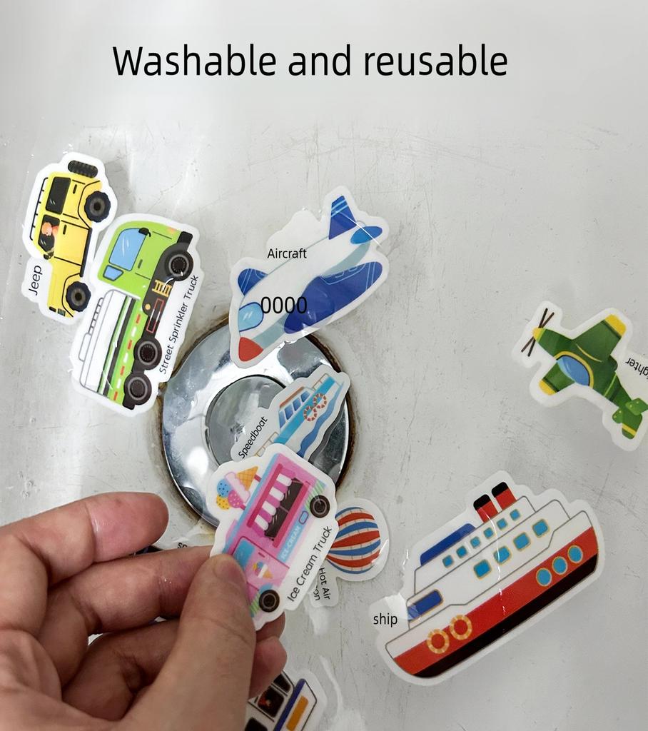 Montessori Quiet Book for Children Puzzle Word Recognition Early Education Enlightenment Stickers Toy Book for Kids