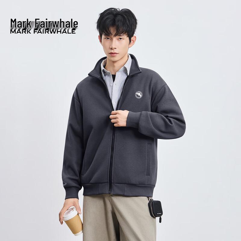 Mark Fairwhale Men's Autumn Fleece-Lined Cardigan Jacket