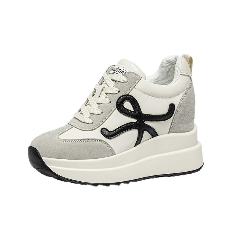 Autumn and winter women's shoes new women's thick-soled inner height increase versatile casual shoes