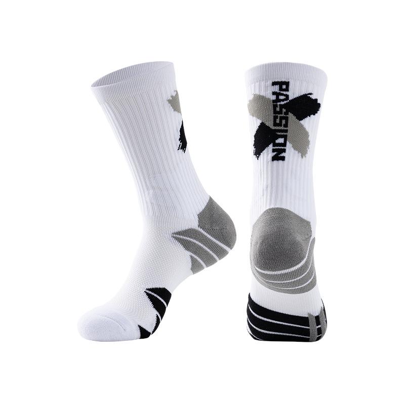 Men's & Women's Elite Mid-Tube Basketball Socks - Sweat-Absorbent, Thick, Non-Slip, Deodorant, Durable Sports Socks