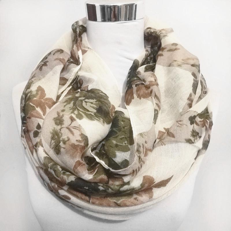 

new chrysanth scarves for women viscose infinity Scarf Snood hijab daisy Scarf trumpet flower long scarf hot sale floral bandana