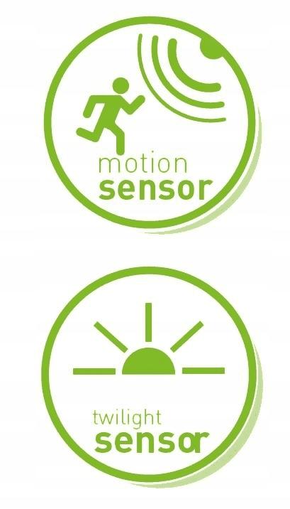 E27 4000K LED motion and twilight sensor bulb