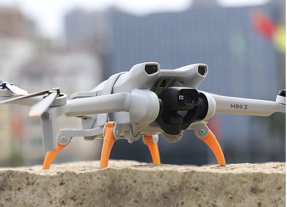 DJI Mini 3 Foldable Landing Leg Sled - Orange