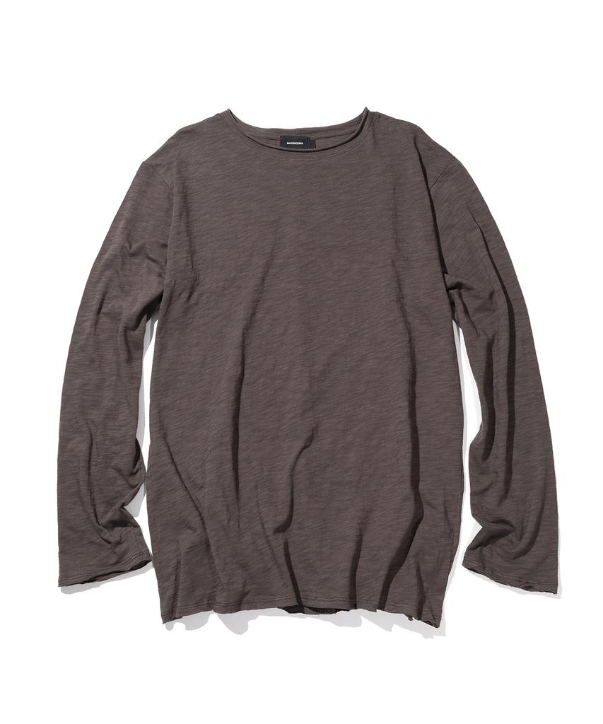 MASSNOUN Slub Cut Divide Long Sleeve Msils001-Br