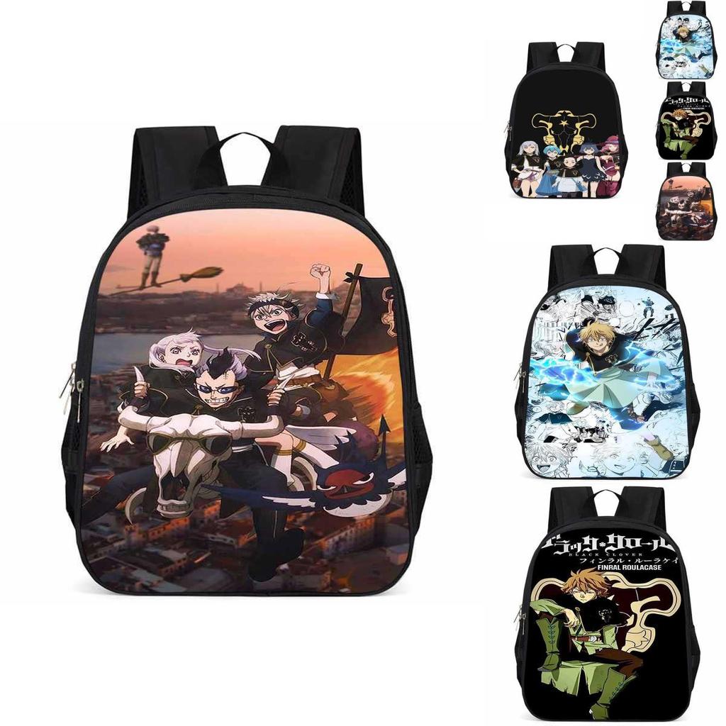 Sac à dos Black Clover 15 pouces Grande capacité Léger Tissu Oxford Pour Enfants