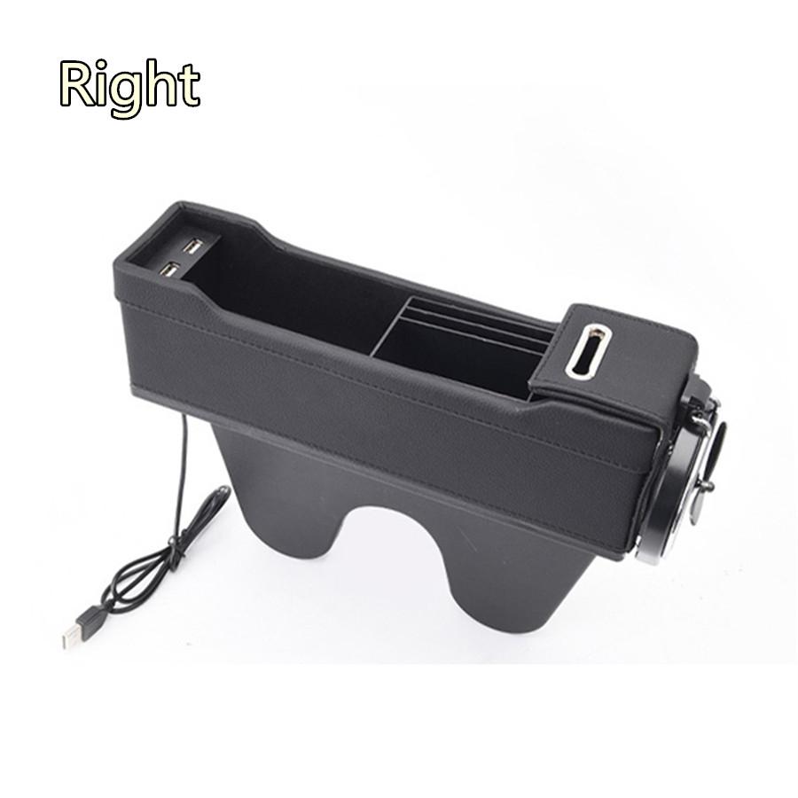 Car Seat Gap Crevice Organizer Filler Pocket Storage Box Car Holder PU Leather Multi-function Coin Storage Interior Accessories