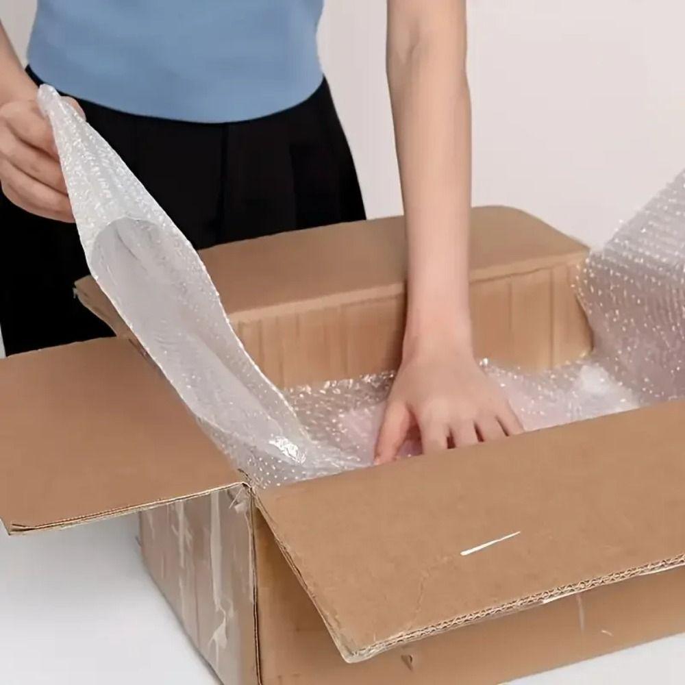 Shockproof Foam Packaging Vibration Protection Double Layer Packaging Bubble Film Padding Bubble Cushioning Wrap Office Use