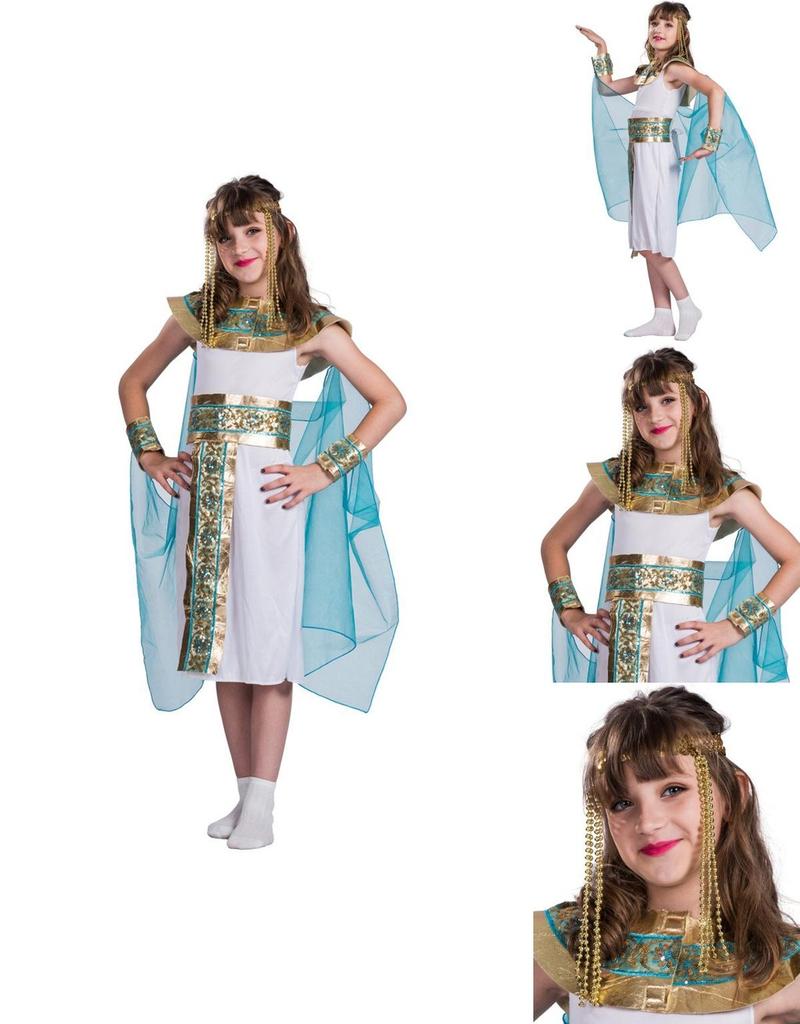 Purim Egyptian Queen Cosplay Costume For Girls Halloween Role Play With Polyester Fabric For Themed Parties