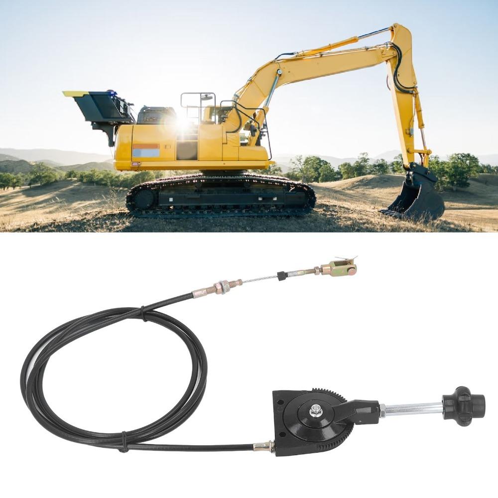 2.5 Meter Length Excavator Throttle Cable Flexible Wire Quick Response Manual Throttle Cable Stainless Steel for EX230