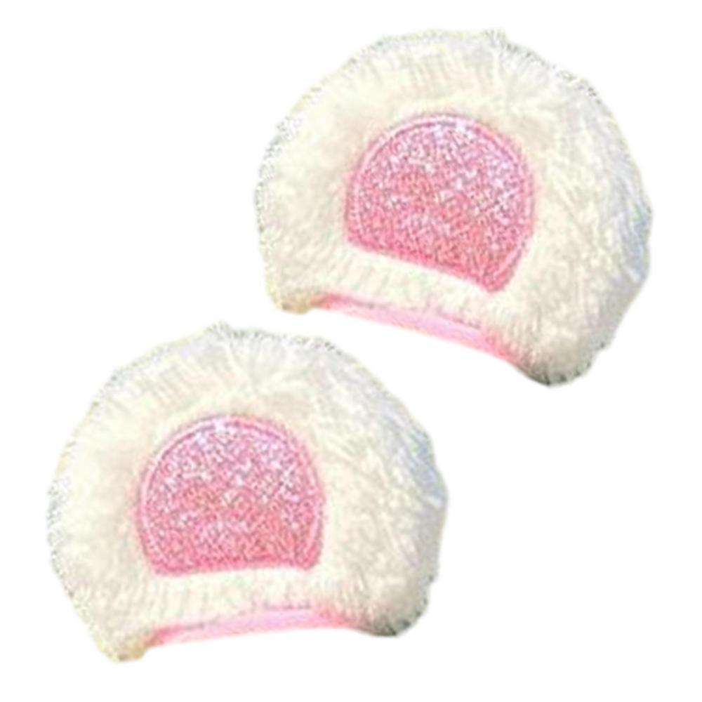 Winter Warm Soft Plush Bunny Ear Car Interior AccessoriesCar Steering Wheel Cover