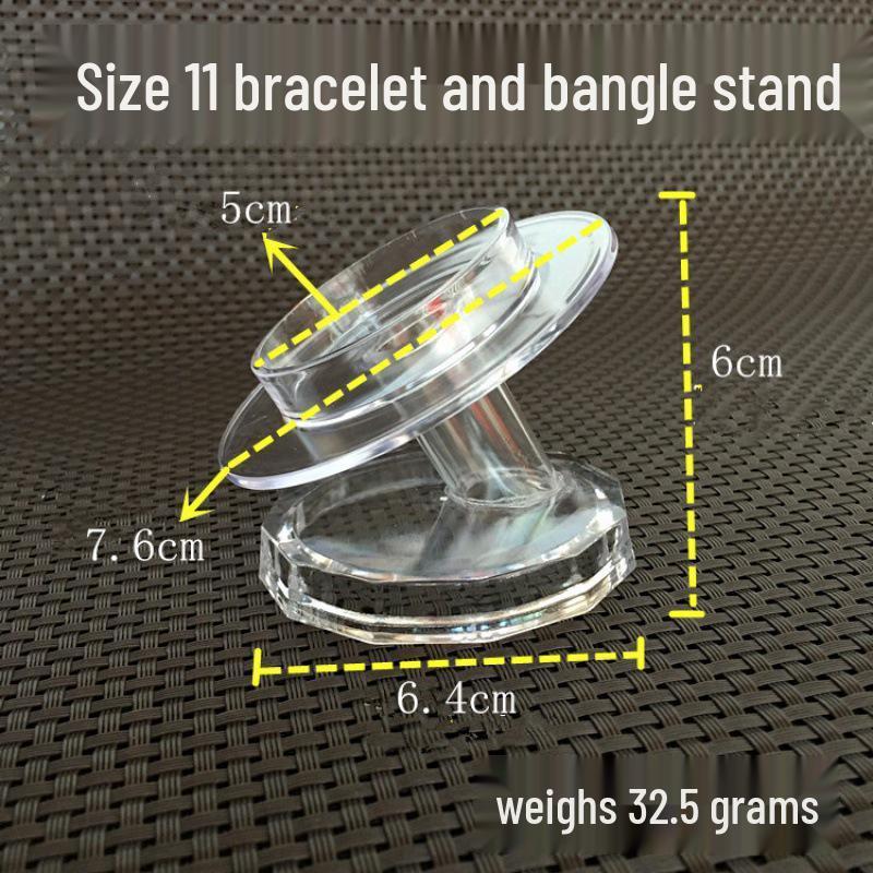 Acrylic Gold & Silver Transparent Bracelet Display Stand for Jewelry & Ornaments
