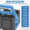 4-Slot Battery Holder for Makita 18V&14.4V Portable and Rugged Battery Storage Case Handle Equipped for Electrician Carpenter