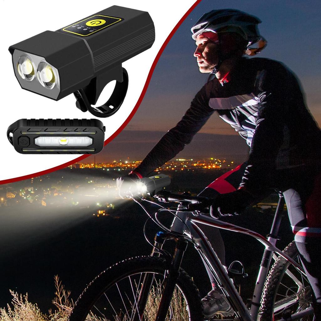 Bike Lights For Night Riding Bright Bike Flashlight Front Lights LED Lamp With Telescopic Zoom Outdoor Gear For Safety Commuting
