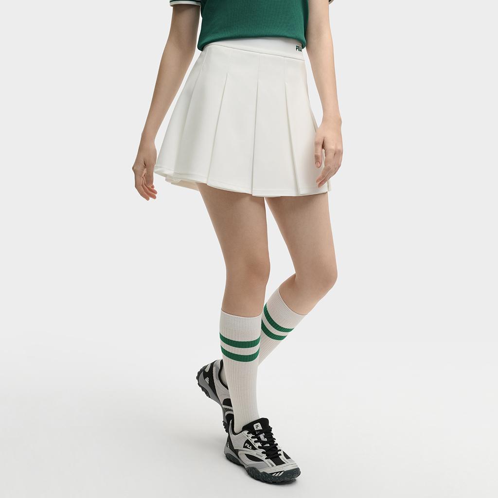 New FILA TENNIS Casual Short Skirts Women's Cloud White WT A51W523301F-WT