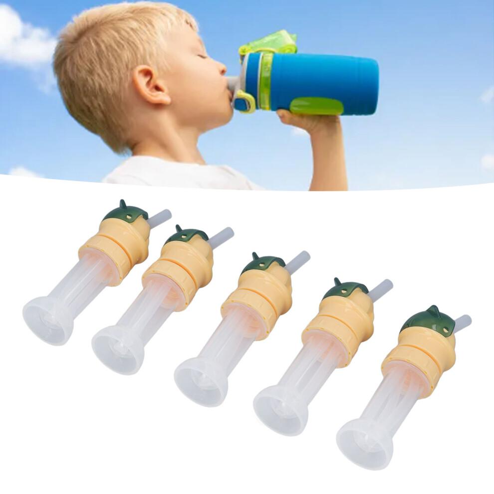 5pcs Spill Proof Water Bottle Straw Caps Portable