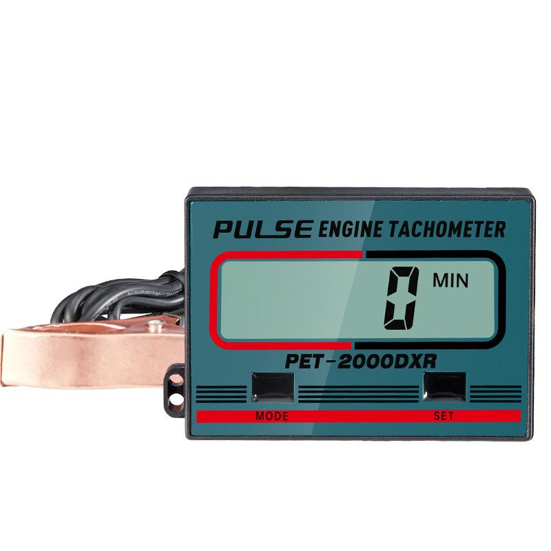 Universal Tachometer Chainsaw Tachometer Motorcycle Moto ATV Boat Engine Hour Meter Large Screen Display Pulse Speedometer Tachometer