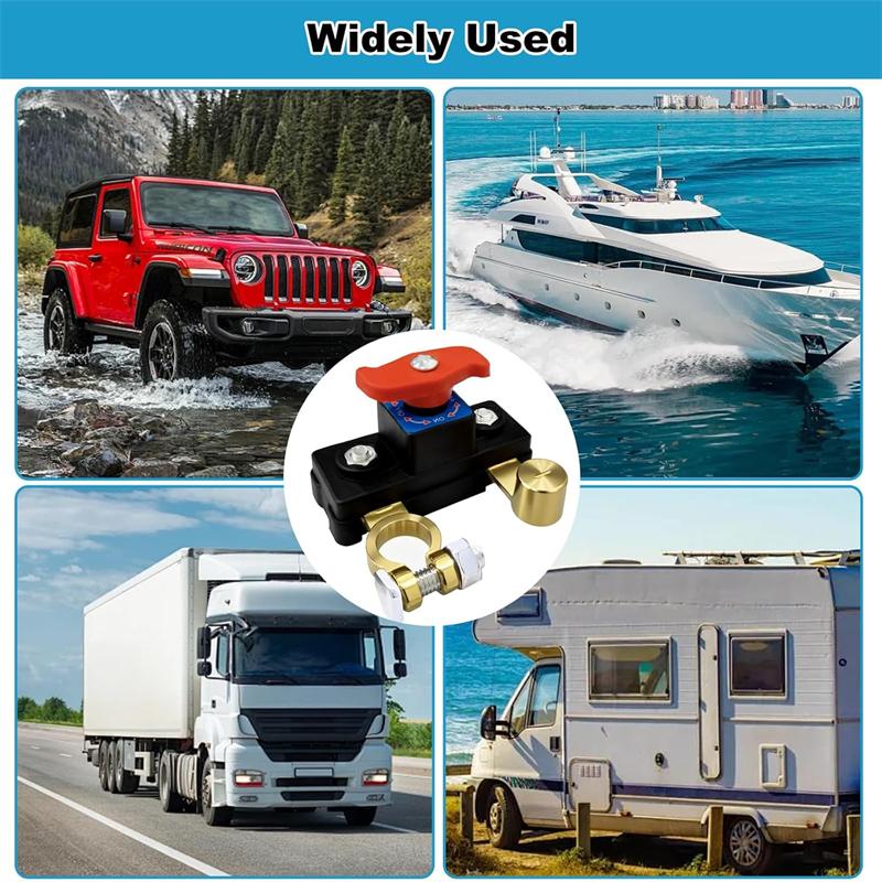 1 PCS Universal 12V 24V Car Battery Power Cut Off Switch Breaker Pure Copper High Conductivity For Car Truck Boat RV