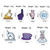 Cartoon Character Style Brooch with Finger Teacup Design - Creative Geometric Badge for Backpack, Alloy Ornament