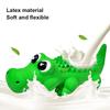 Latex Crocodile Dog Chew Toy Durable Bite Resistant Teeth Cleaning Interactive Play Safe for Small Medium Pets Squeaky Rubber To