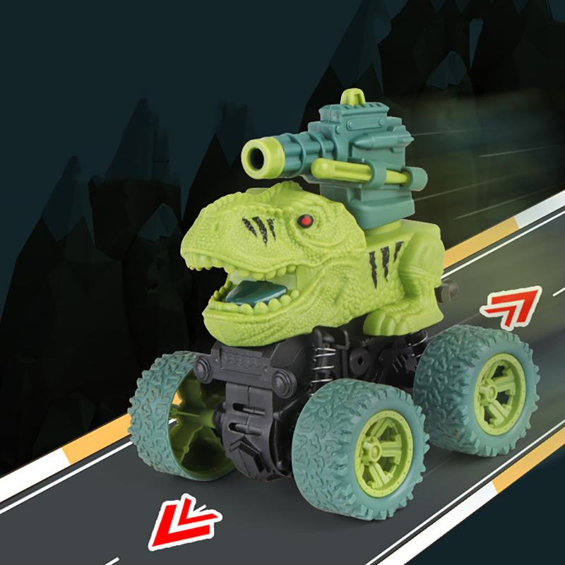 1Pcs Children'S Toy Car Simulated Animals Dinosaur Toys Pull Back Friction Cars Mini Truck Car Toy For Kids Boys Girls Gifts