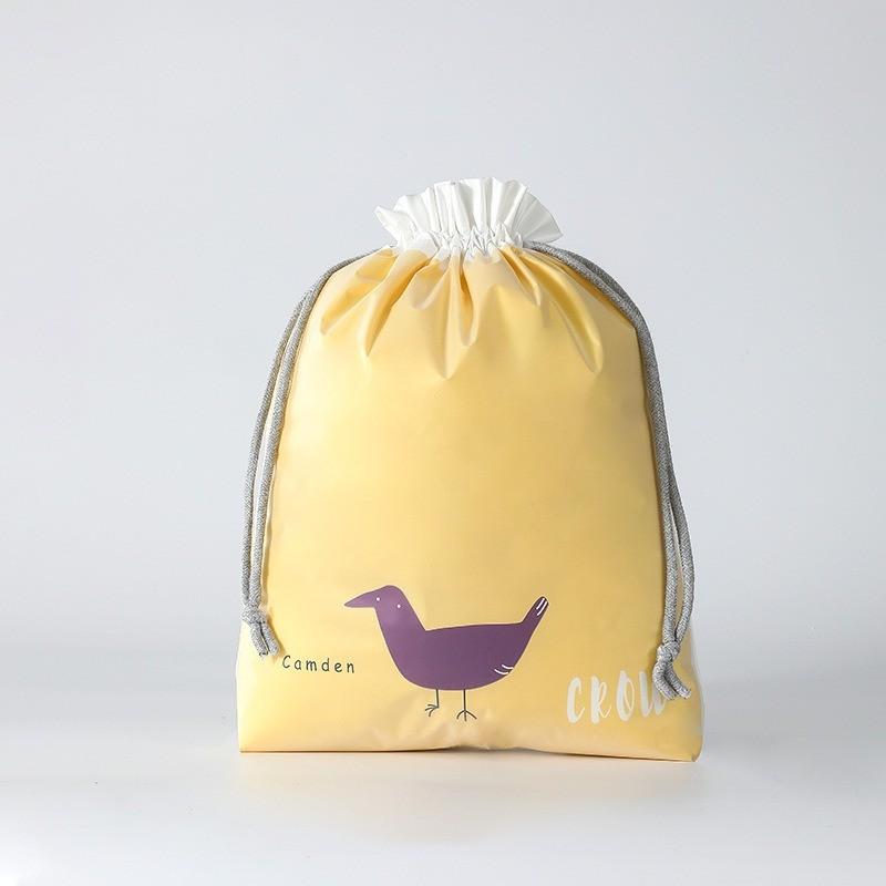 

Medium Size 31x39cm Double Layer Drawstring Bag Set Single Pack Durable Lightweight Storage Pouch for Various Uses One Size жовтий