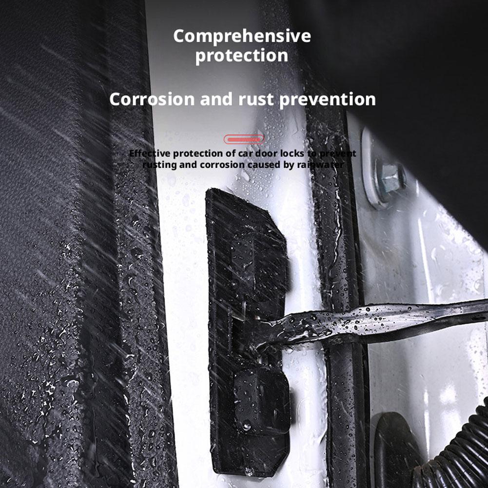 NEW 4Pcs Car Door Buffer Cushion Waterproof Self-Adhesive Door Car Shockproof Cushion Universal Shock Absorber Silicone D2C5