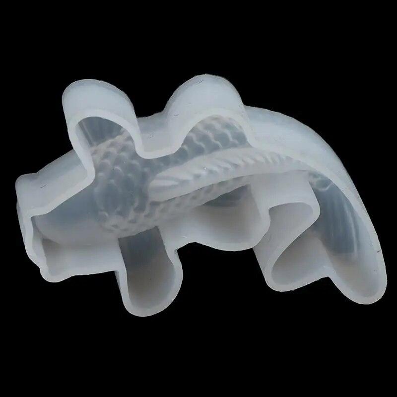 3D Lucky Koi Fish Shaped Transparent Silicone Mold DIY Resin Casting Art Jewelry Making Craft Epoxy Crafts Pendant Making Tools