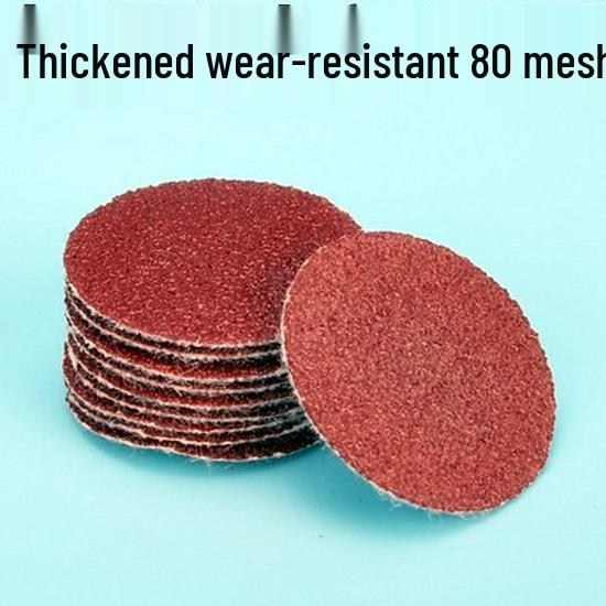 5-Inch Self-Adhesive Flocked Sandpaper Discs for Pneumatic Grinder - Perfect for Sanding, Polishing, and Woodworking Furniture.