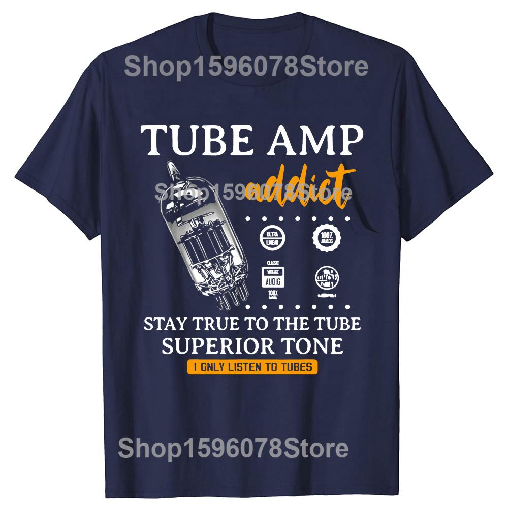 

Funny Vacuum Tube Guitar Analog T Shirts Men Women Pure Cotton Humor Streetwear Tee Shirt Short Sleeve Unisex Loose Clothing S