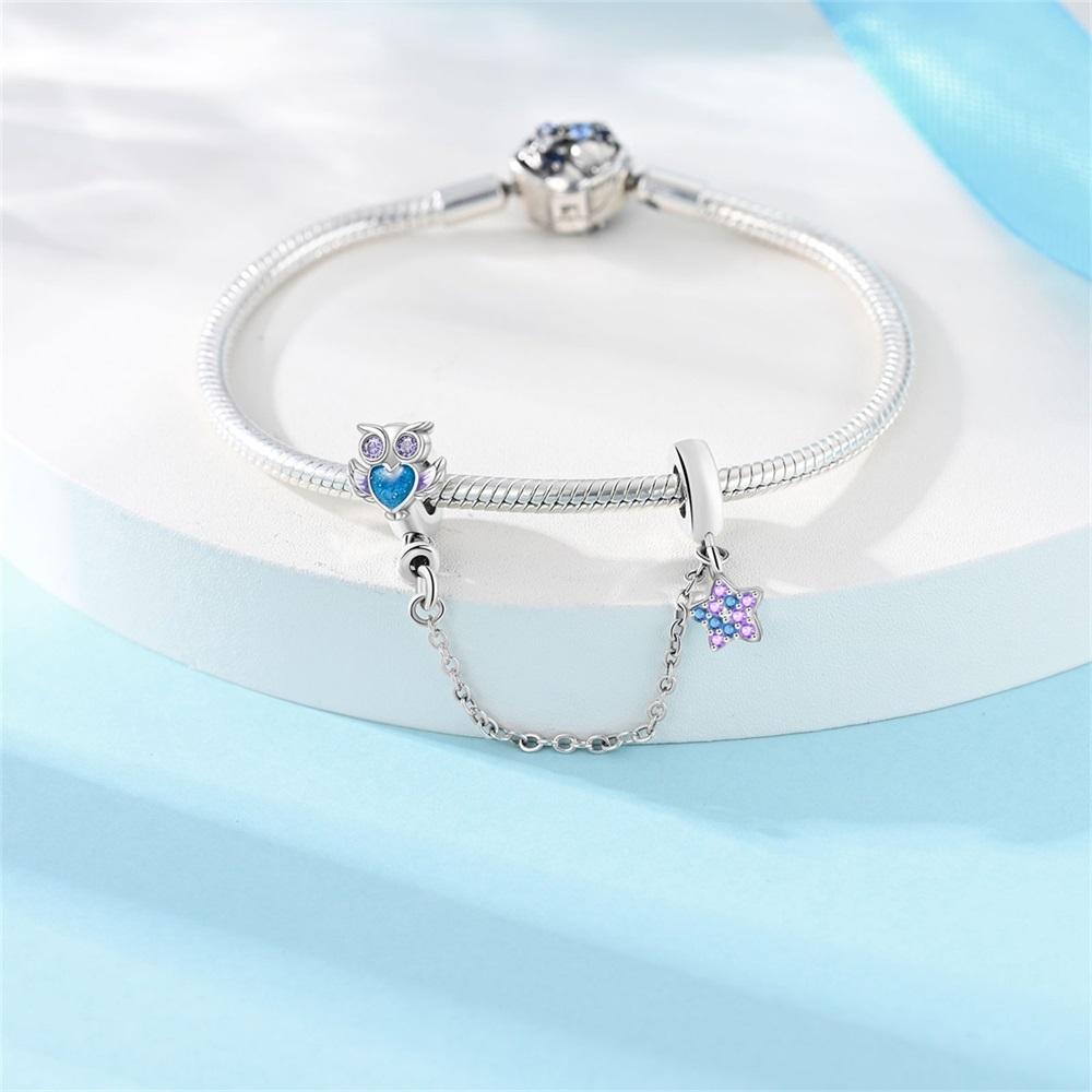 New Copper Linked Hearts Christmas Tree & Bells Safety Chain Charm Fit Bracelet Jewelry Diy Classic Charm Gift