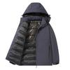 Autumn and Winter Outdoor Thickened Windproof and Warm Hooded Cotton Jacket for Men and Women, Windproof Simple Jacket