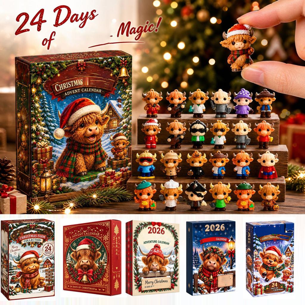 Christmas -Day Countdown 3D, Holiday Surprise Gift for Kids and Adults