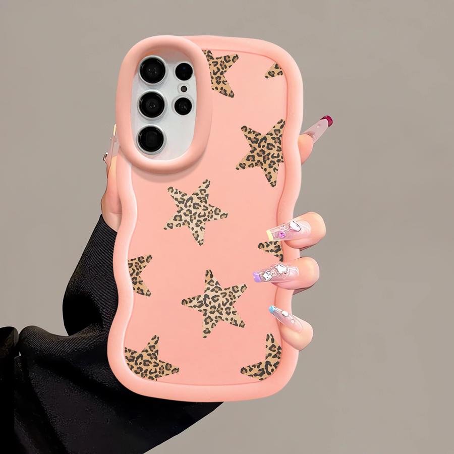 Leopard Star Design Case for Samsung Galaxy S21 S22 Ultra S23 Plus S20 FE S24 S25 A26 A25 Soft Phone Cover A55 A35 A24 A36 A54