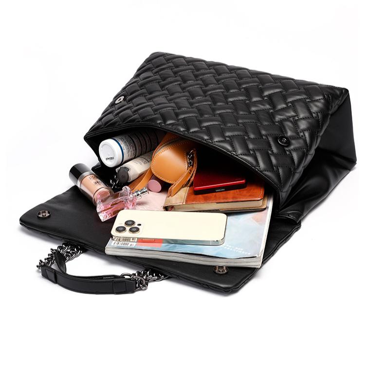 Módní dámská taška Značková taška s diamantovým prošíváním a řetízkem přes tělo Mřížková designová taška přes rameno s hlavou orla Velká taška