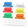60/100Pcs PVC File Folder Tabs Hanging File Folder Labels  Office School Supplis