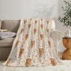 Highland Cow Print Fleece Throw Blanket , Ultra Soft Cozy Gift for Cow Lovers, Cute Animal Blanket for Couch Bed Decor