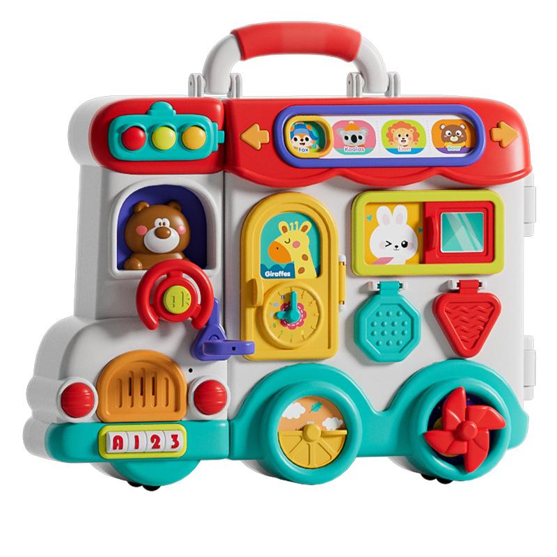 

Монтессори развивающая доска, обучение мелкой моторике у детей, многофункциональная игрушечная машинка для малышей