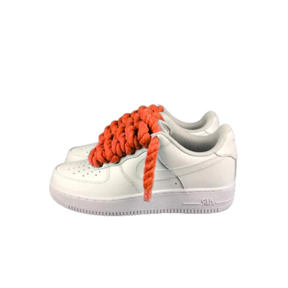 Nike Air Force 1 Custom Lacet Corde Orange