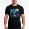 Starry Nights Watch Tshirt Summer Casual Cotton Tee Oversized Streetwear Tops Vintage Graphic Print Loose Fit Short Sleeve