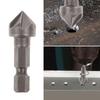Bevel Cutting 90 Degree Chamfer Bit Cutter 1/4" Hex Shank Deburring Drilling Countersink Drill